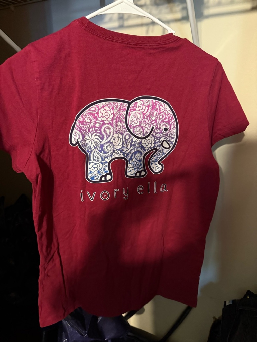 Ivory Ella red shirt
